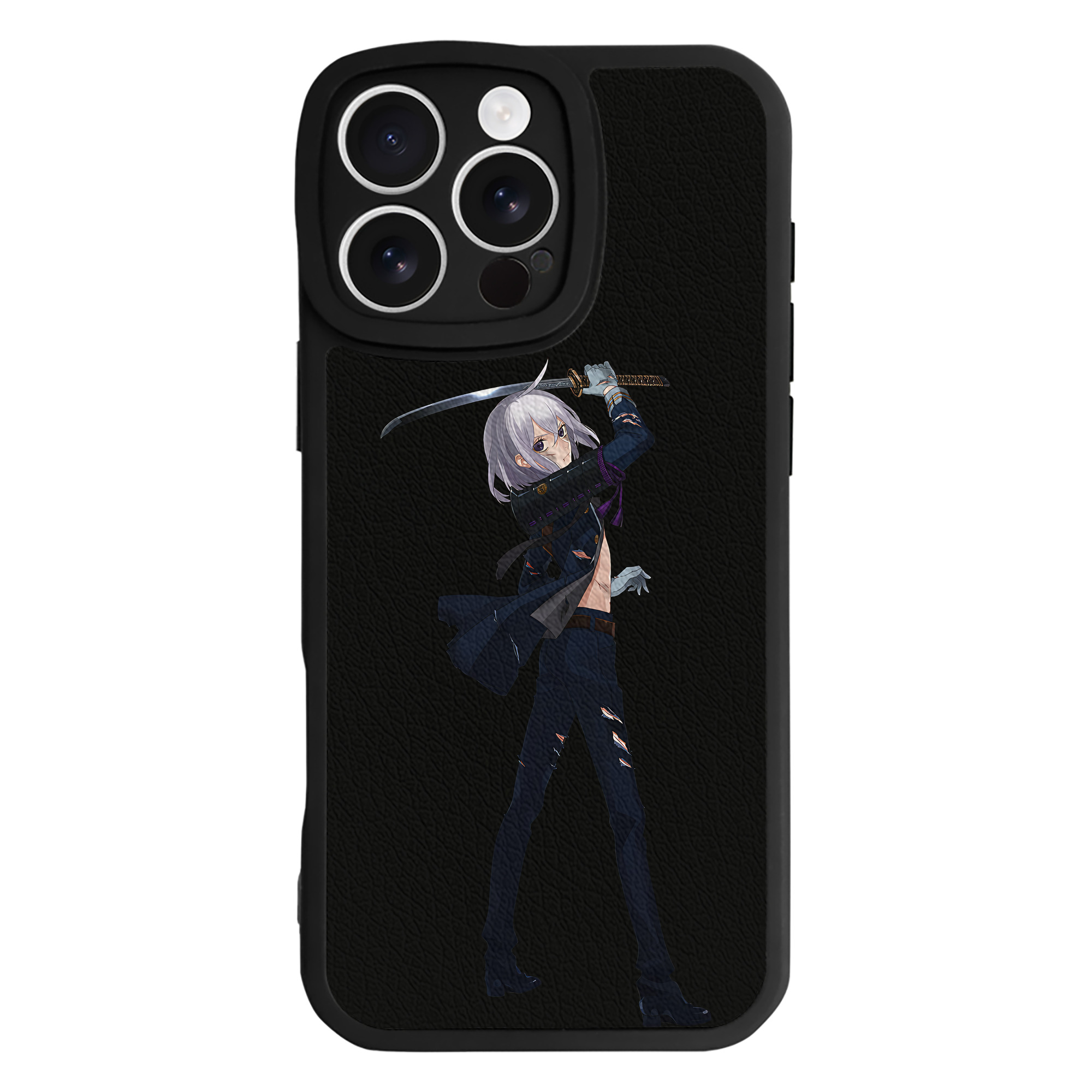 （画像用） 刀剣乱舞 Touken Ranbu 【iPhone 16シリーズ対応】シリコンスマホケース（レザー調） 材質：シリコン